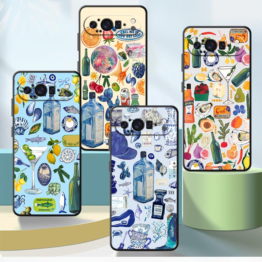 Google Pixel 9 Pro - 해변 풍경 Funda 전화 커버 케이스
