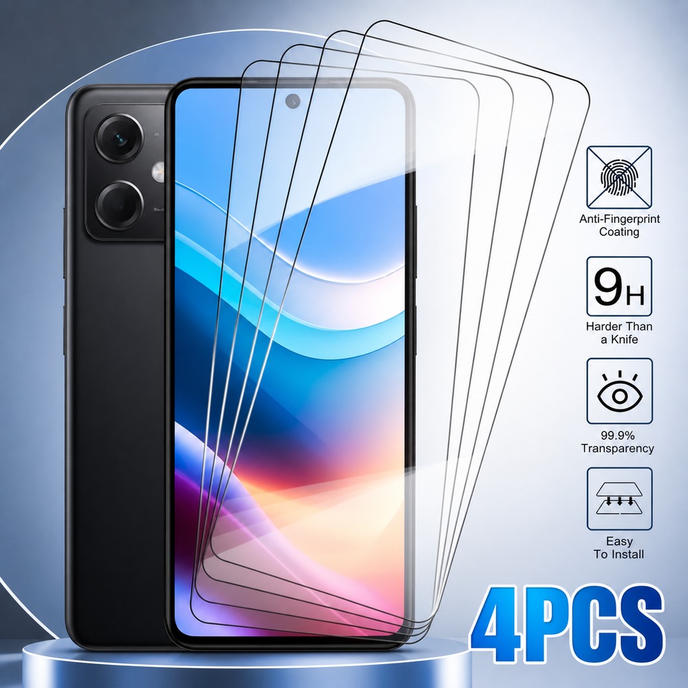 Realme C67 - 4개입 강화유리 Realme C12 C20 C21