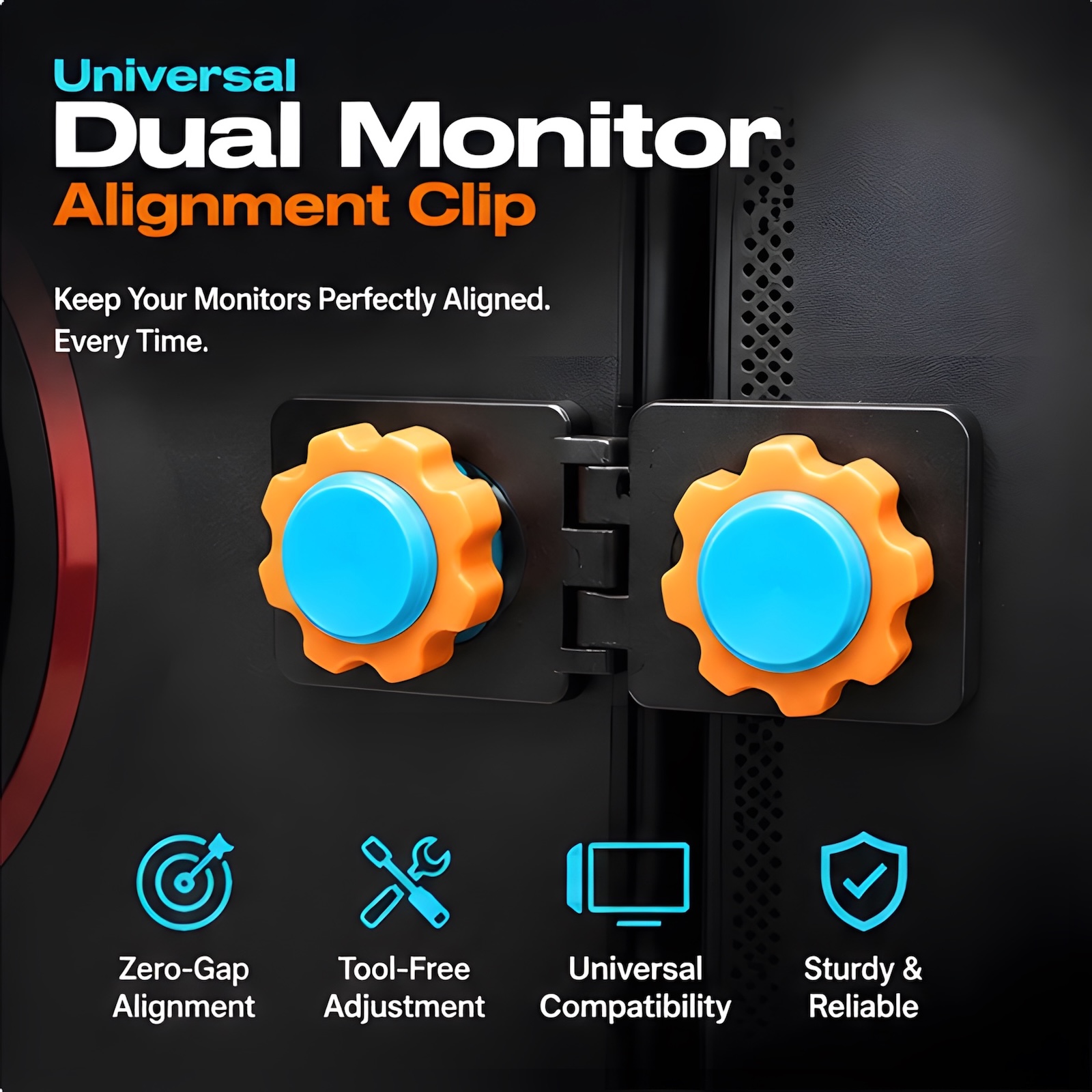 유니버설 듀얼 모니터 정렬 클립 툴리스 스크린 커넥터  - Screen Alignment Tool 리뷰 및 가격