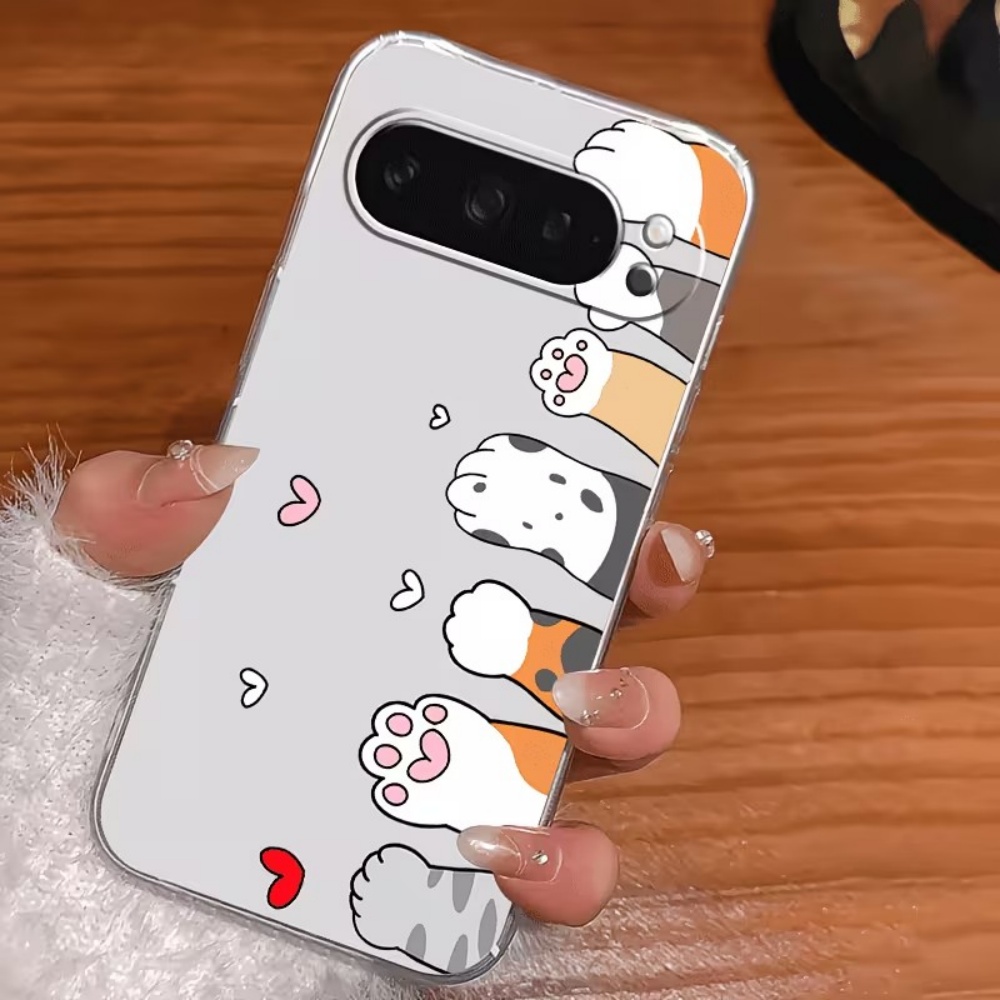 만화 고양이 발자국 크리스탈 투명 실리콘 폰 케이스 ( - Google Pixel 8A 리뷰 및 가격